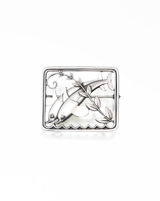 Georg Jensen Dolphin Brooch